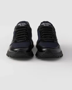 Hombre Prada ZAPATILLAS DEPORTIVAS^Zapatillas De Re-nylon Y Piel Cepillada