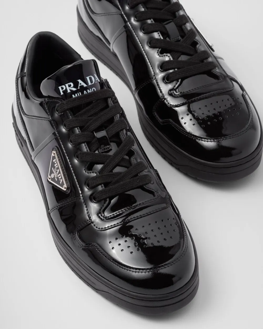 Hombre Prada ZAPATILLAS DEPORTIVAS^Zapatillas Downtown De Charol
