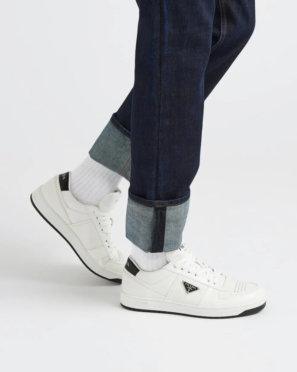 Hombre Prada ZAPATILLAS DEPORTIVAS^Zapatillas Downtown De Piel