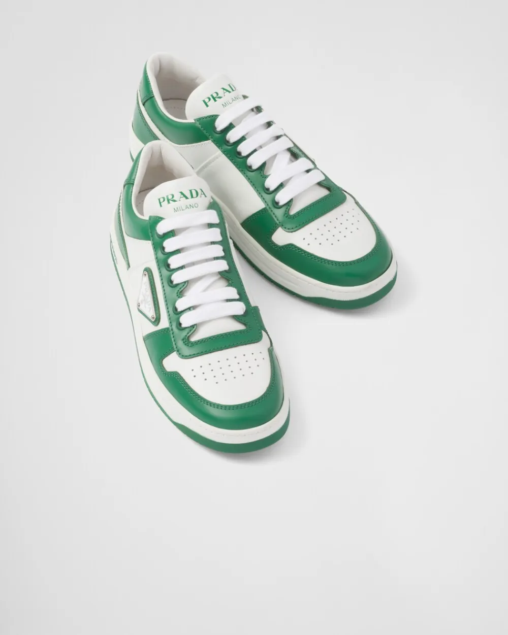 Mujer Prada ZAPATILLAS DEPORTIVAS^Zapatillas Downtown De Piel Perforada