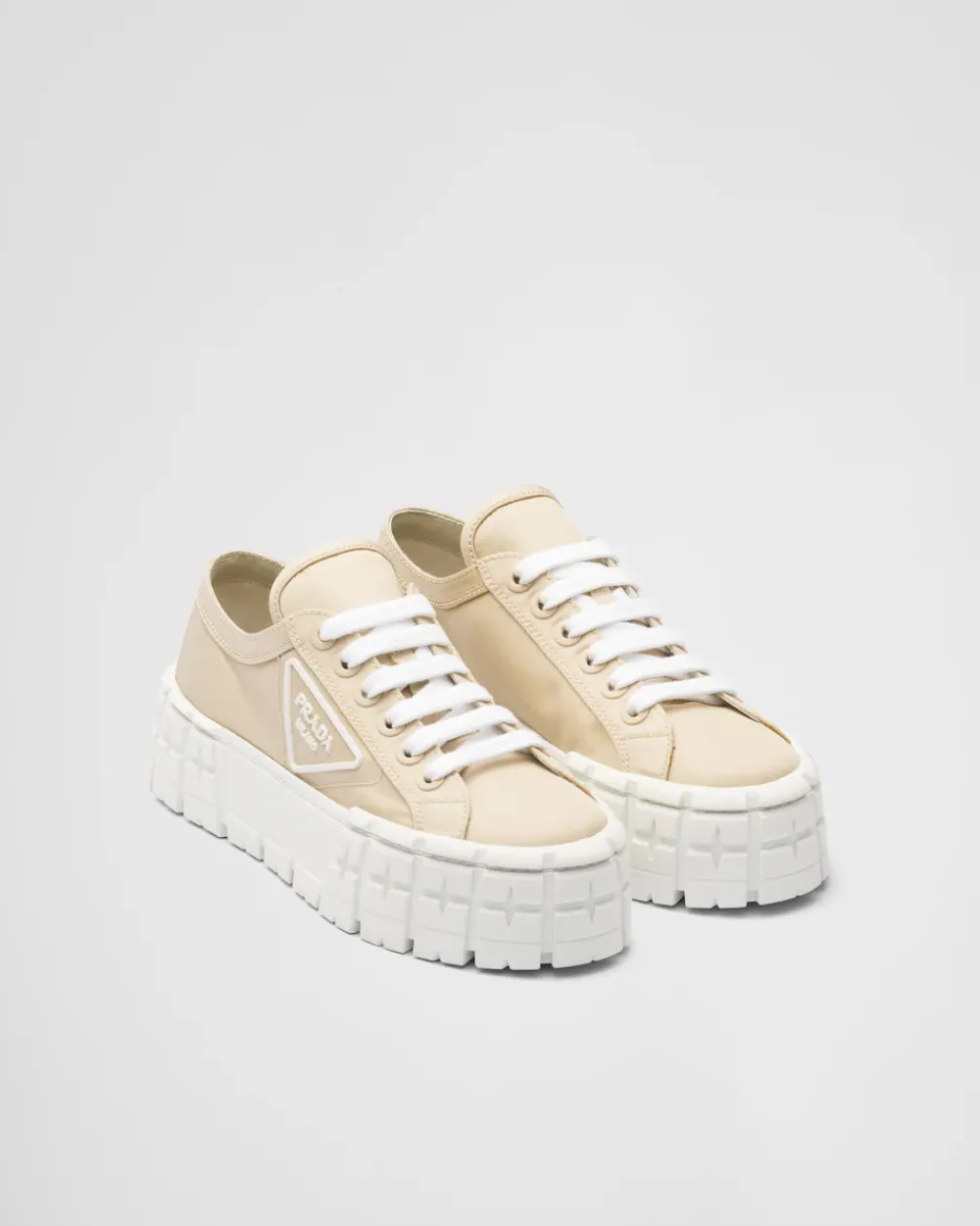 Mujer Prada COLECCIÓN FEMENINA|ZAPATILLAS DEPORTIVAS^Zapatillas En Gabardina Double Wheel De Re-nylon