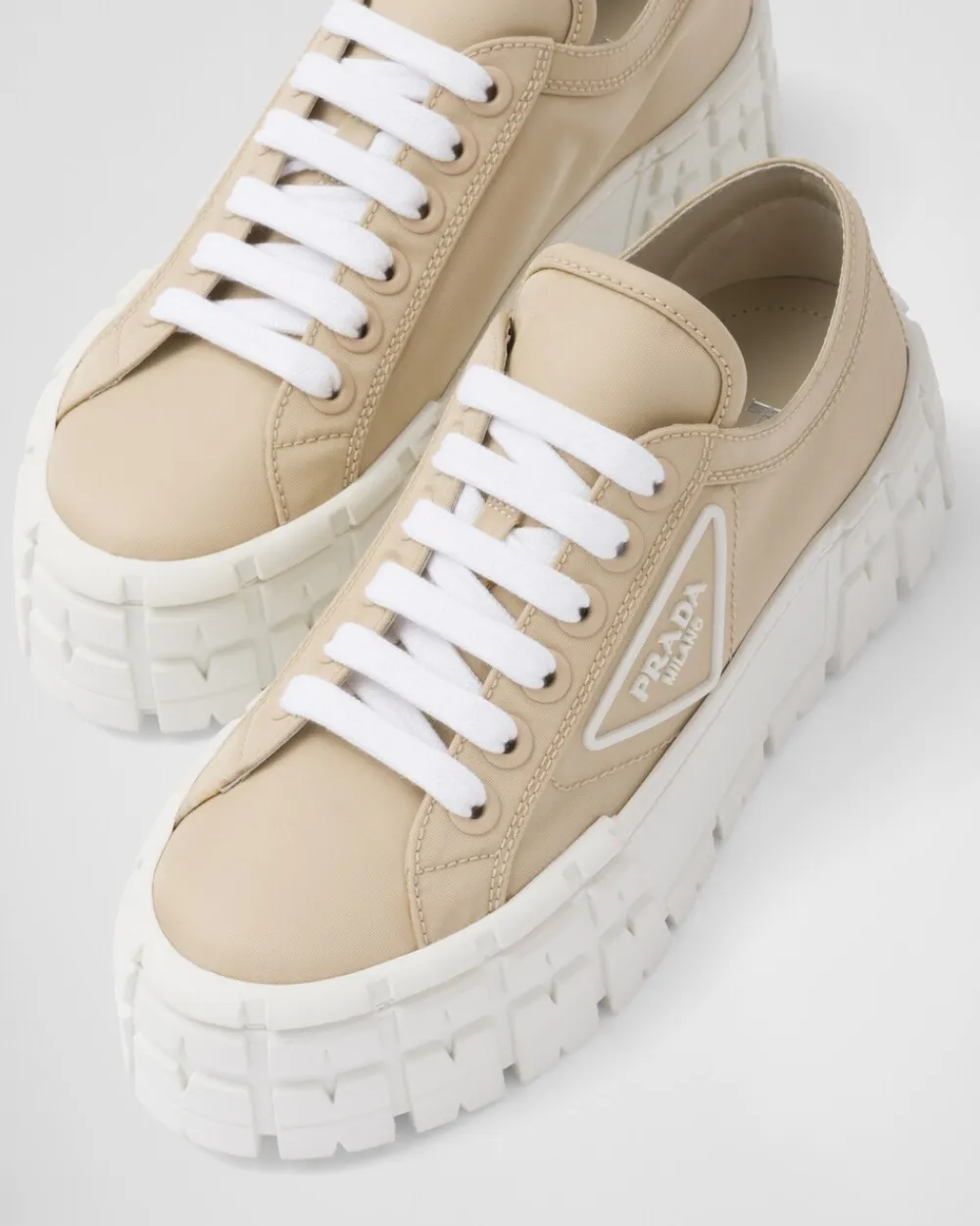 Mujer Prada COLECCIÓN FEMENINA|ZAPATILLAS DEPORTIVAS^Zapatillas En Gabardina Double Wheel De Re-nylon
