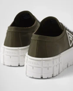 Prada COLECCIÓN FEMENINA^Zapatillas En Gabardina Double Wheel De Re-nylon