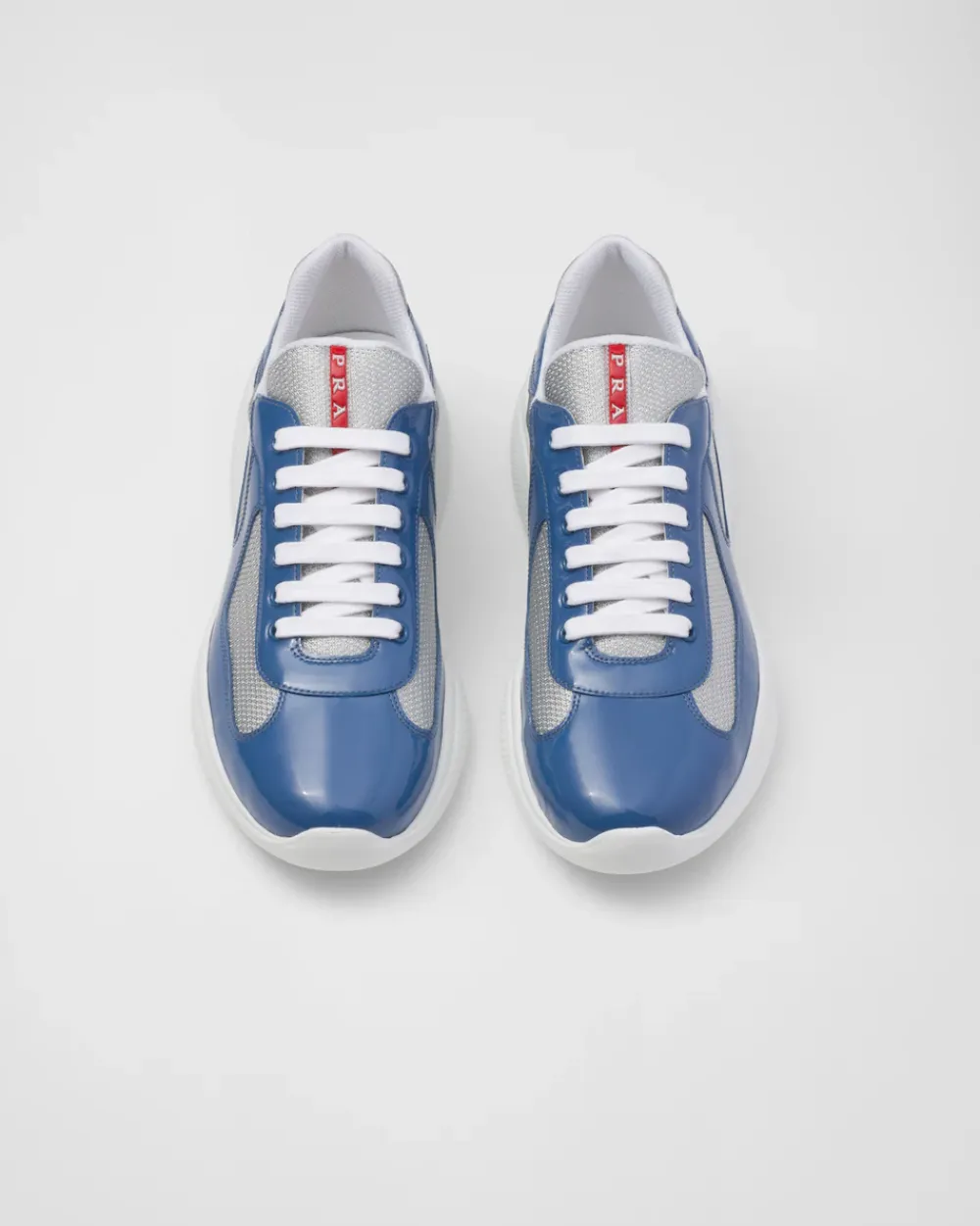 Hombre Prada ZAPATILLAS DEPORTIVAS^Zapatillas America's Cup De Charol Y Tejido Técnico