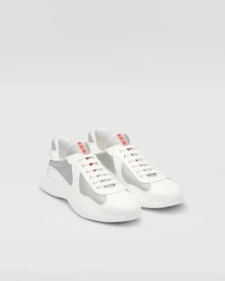 Hombre Prada ZAPATOS|ZAPATILLAS DEPORTIVAS^Zapatillas America's Cup De Charol Y Tejido Técnico