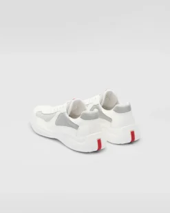 Hombre Prada ZAPATOS|ZAPATILLAS DEPORTIVAS^Zapatillas America's Cup De Charol Y Tejido Técnico