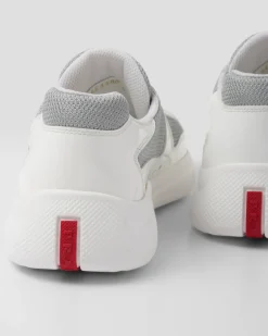 Hombre Prada ZAPATOS|ZAPATILLAS DEPORTIVAS^Zapatillas America's Cup De Charol Y Tejido Técnico
