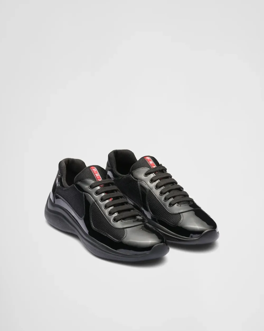 Hombre Prada ZAPATOS|ZAPATILLAS DEPORTIVAS^Zapatillas America's Cup De Charol Y Tejido Técnico