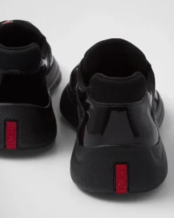 Hombre Prada ZAPATOS|ZAPATILLAS DEPORTIVAS^Zapatillas America's Cup De Charol Y Tejido Técnico