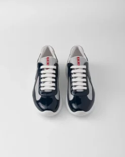 Hombre Prada ZAPATOS|ZAPATILLAS DEPORTIVAS^Zapatillas America's Cup De Charol Y Tejido Técnico
