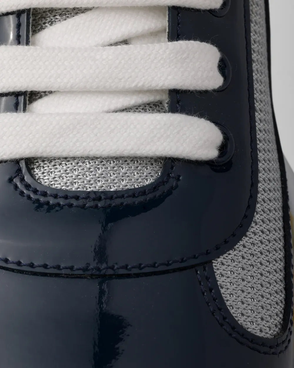 Hombre Prada ZAPATOS|ZAPATILLAS DEPORTIVAS^Zapatillas America's Cup De Charol Y Tejido Técnico