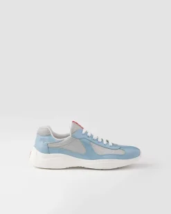 Hombre Prada ZAPATOS|ZAPATILLAS DEPORTIVAS^Zapatillas America's Cup De Charol Y Tejido Técnico