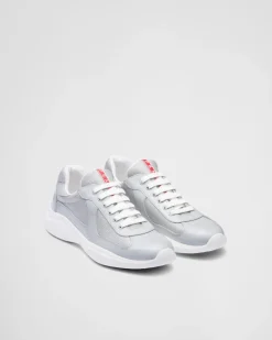 Hombre Prada ZAPATOS|ZAPATILLAS DEPORTIVAS^Zapatillas America's Cup De Charol Y Tejido Técnico