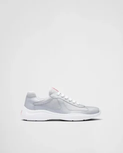 Hombre Prada ZAPATOS|ZAPATILLAS DEPORTIVAS^Zapatillas America's Cup De Charol Y Tejido Técnico