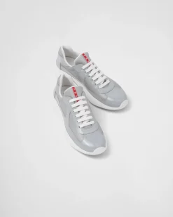 Hombre Prada ZAPATOS|ZAPATILLAS DEPORTIVAS^Zapatillas America's Cup De Charol Y Tejido Técnico