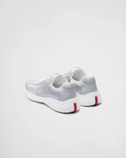 Hombre Prada ZAPATOS|ZAPATILLAS DEPORTIVAS^Zapatillas America's Cup De Charol Y Tejido Técnico