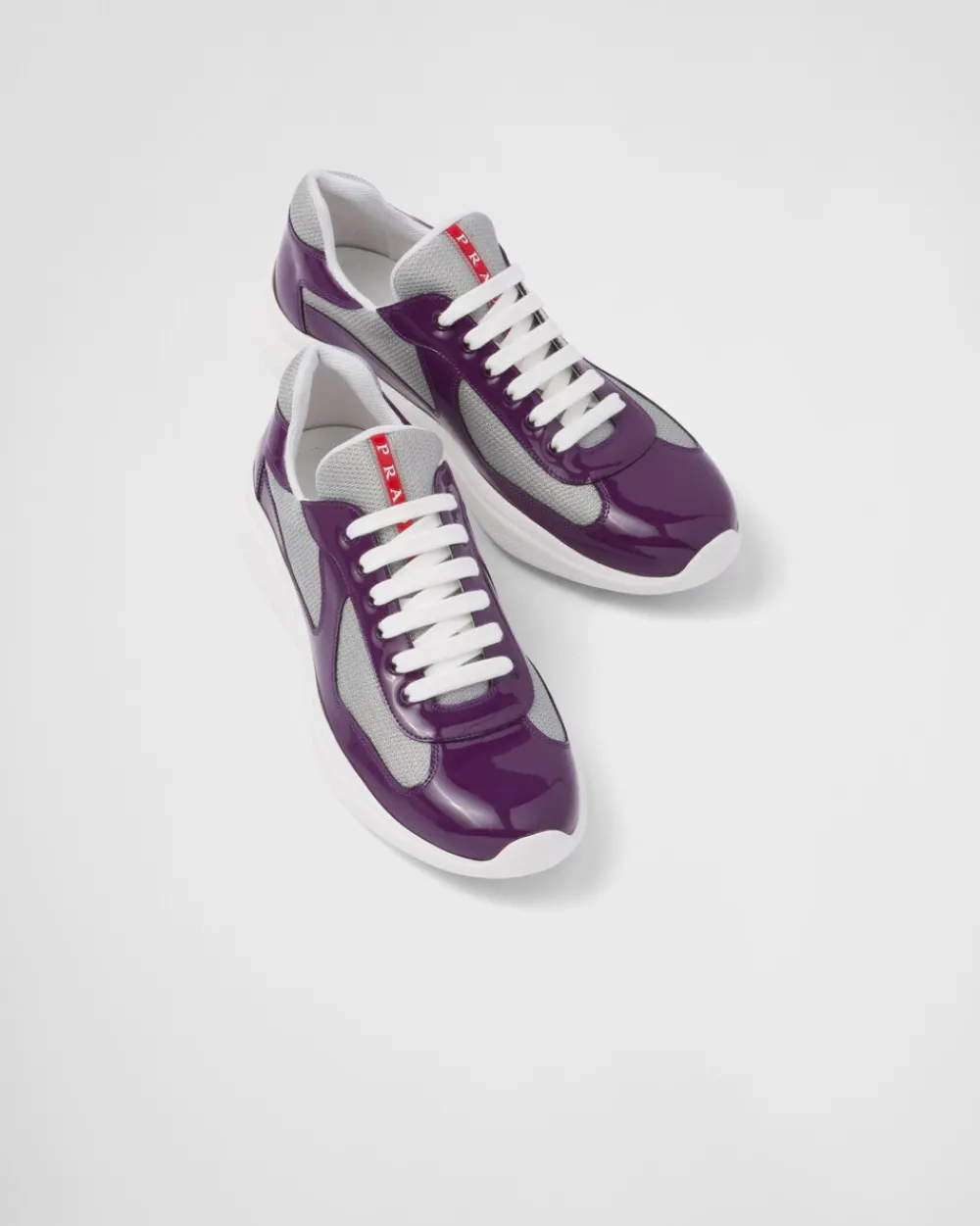 Hombre Prada ZAPATOS|ZAPATILLAS DEPORTIVAS^Zapatillas America's Cup De Charol Y Tejido Técnico