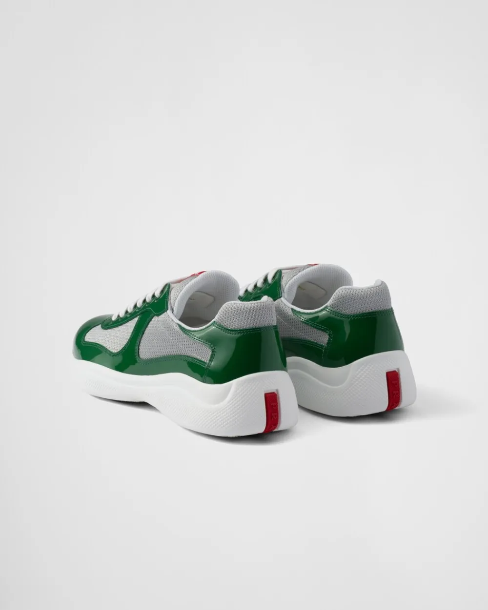 Hombre Prada ZAPATOS|ZAPATILLAS DEPORTIVAS^Zapatillas America's Cup De Charol Y Tejido Técnico