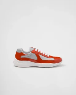 Hombre Prada ZAPATOS|ZAPATILLAS DEPORTIVAS^Zapatillas America's Cup De Charol Y Tejido Técnico