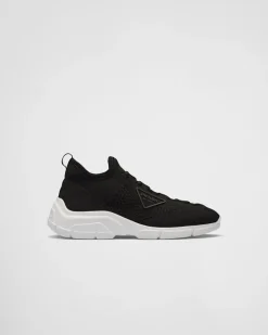 Mujer Prada ZAPATILLAS DEPORTIVAS^Zapatillas Tipo Calcetín De Punto