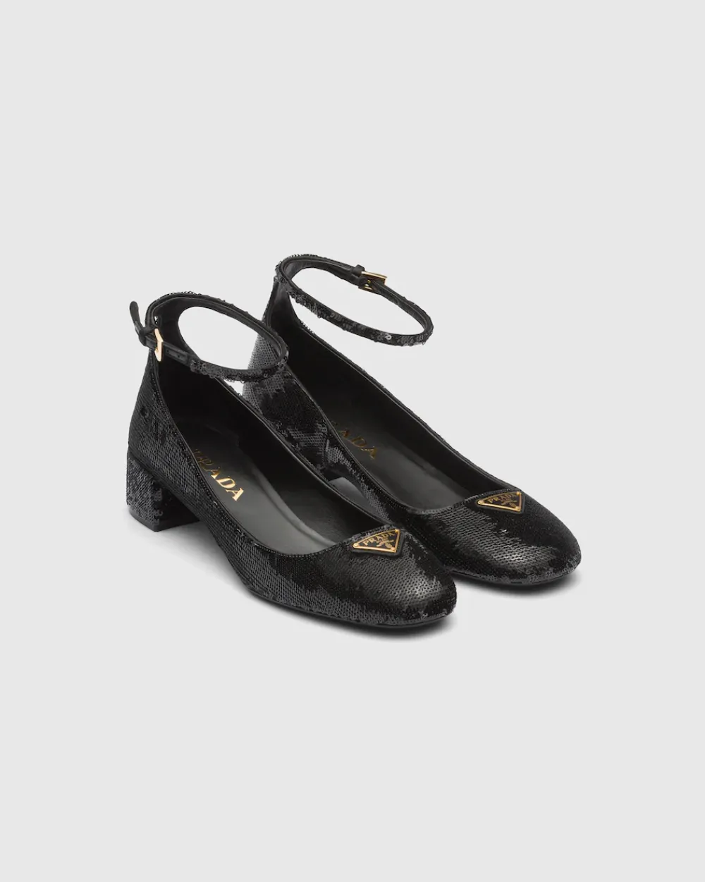 Mujer Prada ZAPATOS DE SALÓN Y BAILARINAS^Zapato De Salón De Satén Con Lentejuelas