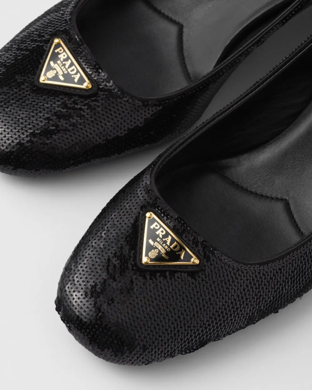 Mujer Prada ZAPATOS DE SALÓN Y BAILARINAS^Zapato De Salón De Satén Con Lentejuelas
