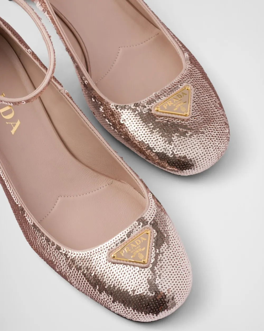 Mujer Prada ZAPATOS DE SALÓN Y BAILARINAS^Zapato De Salón De Satén Con Lentejuelas