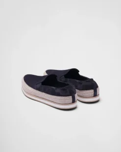 Hombre Prada MOCASINES^Zapatos De Ante Sin Cordones