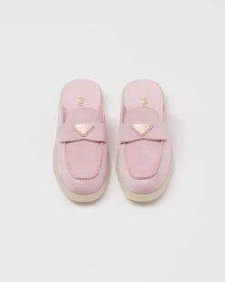 Mujer Prada MOCASINES^Zapatos De Ante Sin Talón
