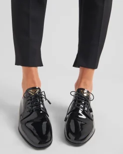 Mujer Prada ZAPATOS CON CORDONES^Zapatos De Charol Con Cordones