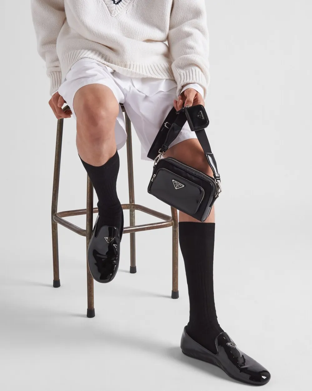 Hombre Prada MOCASINES^Zapatos De Charol Sin Cordones