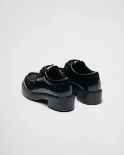 Mujer Prada ZAPATOS CON CORDONES^Zapatos De Piel Cepillada Con Cordones