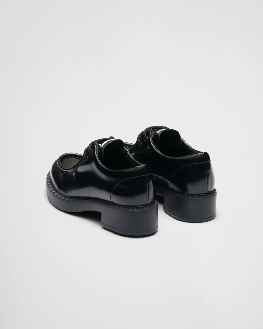 Mujer Prada ZAPATOS CON CORDONES^Zapatos De Piel Cepillada Con Cordones