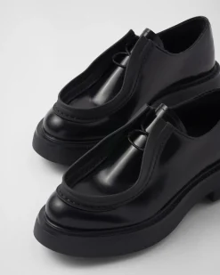 Mujer Prada ZAPATOS CON CORDONES^Zapatos De Piel Cepillada Con Cordones