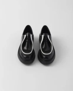 Mujer Prada ZAPATOS CON CORDONES^Zapatos De Piel Cepillada Con Cordones