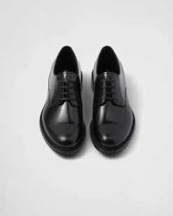 Hombre Prada ZAPATOS CON CORDONES^Zapatos De Piel Cepillada Con Cordones