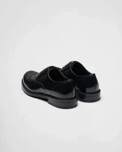 Hombre Prada ZAPATOS CON CORDONES^Zapatos De Piel Cepillada Con Cordones