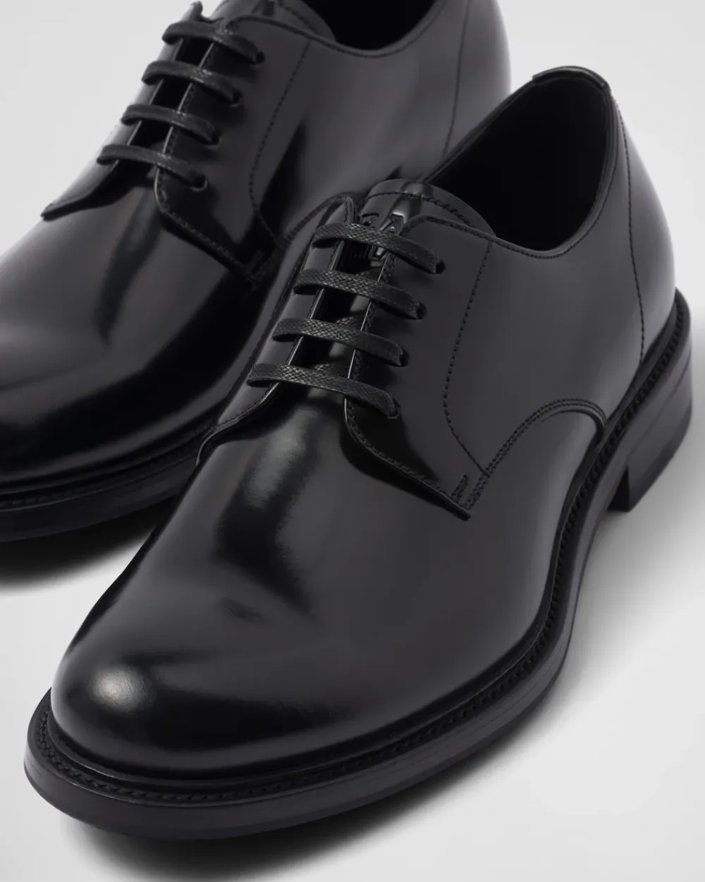 Hombre Prada ZAPATOS CON CORDONES^Zapatos De Piel Cepillada Con Cordones
