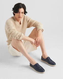 Hombre Prada MOCASINES^Zapatos De Piel Con Cordones