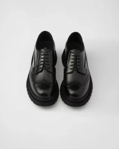 Hombre Prada ZAPATOS CON CORDONES^Zapatos Derby Con Cordones De Piel