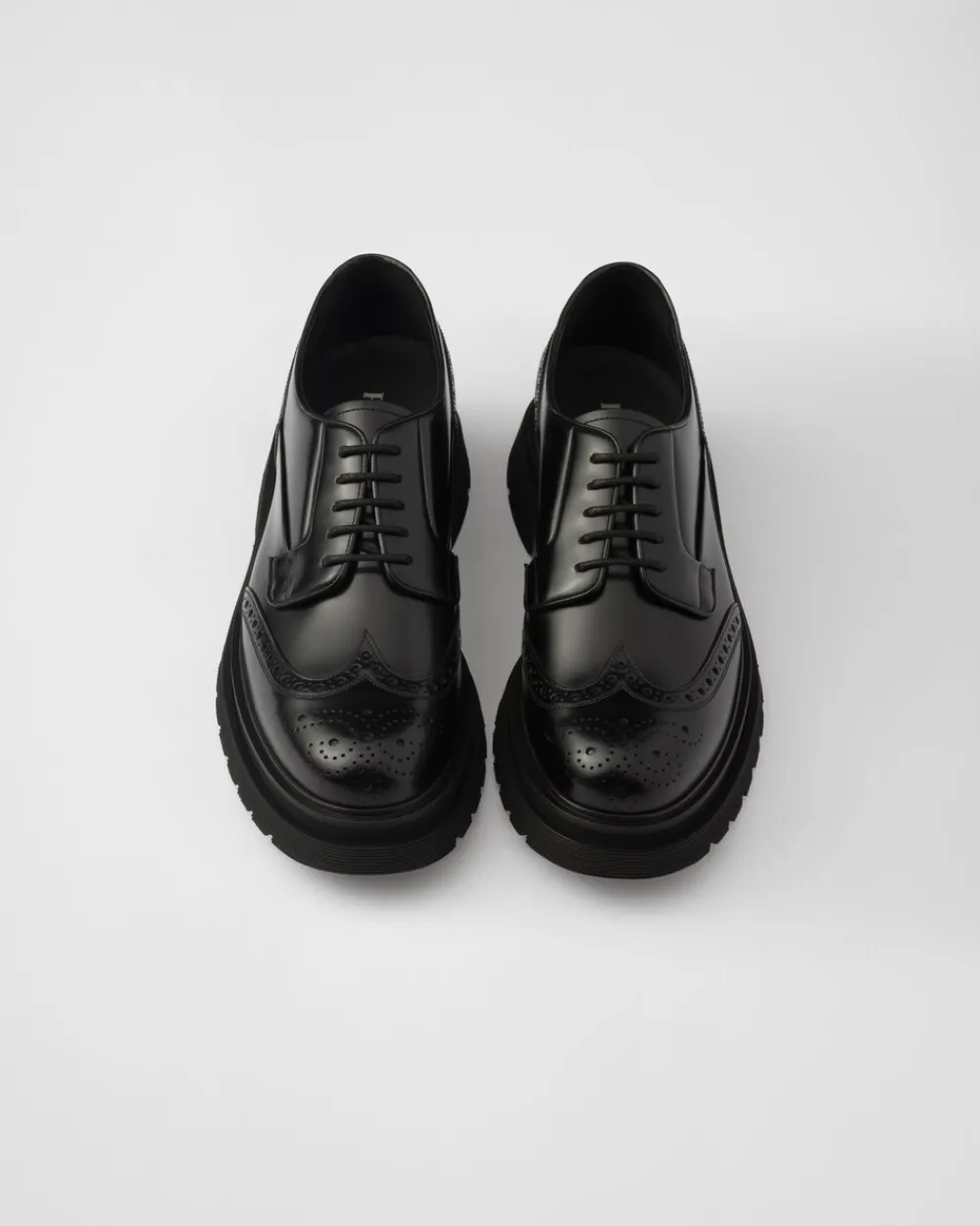 Hombre Prada ZAPATOS CON CORDONES^Zapatos Derby Con Cordones De Piel