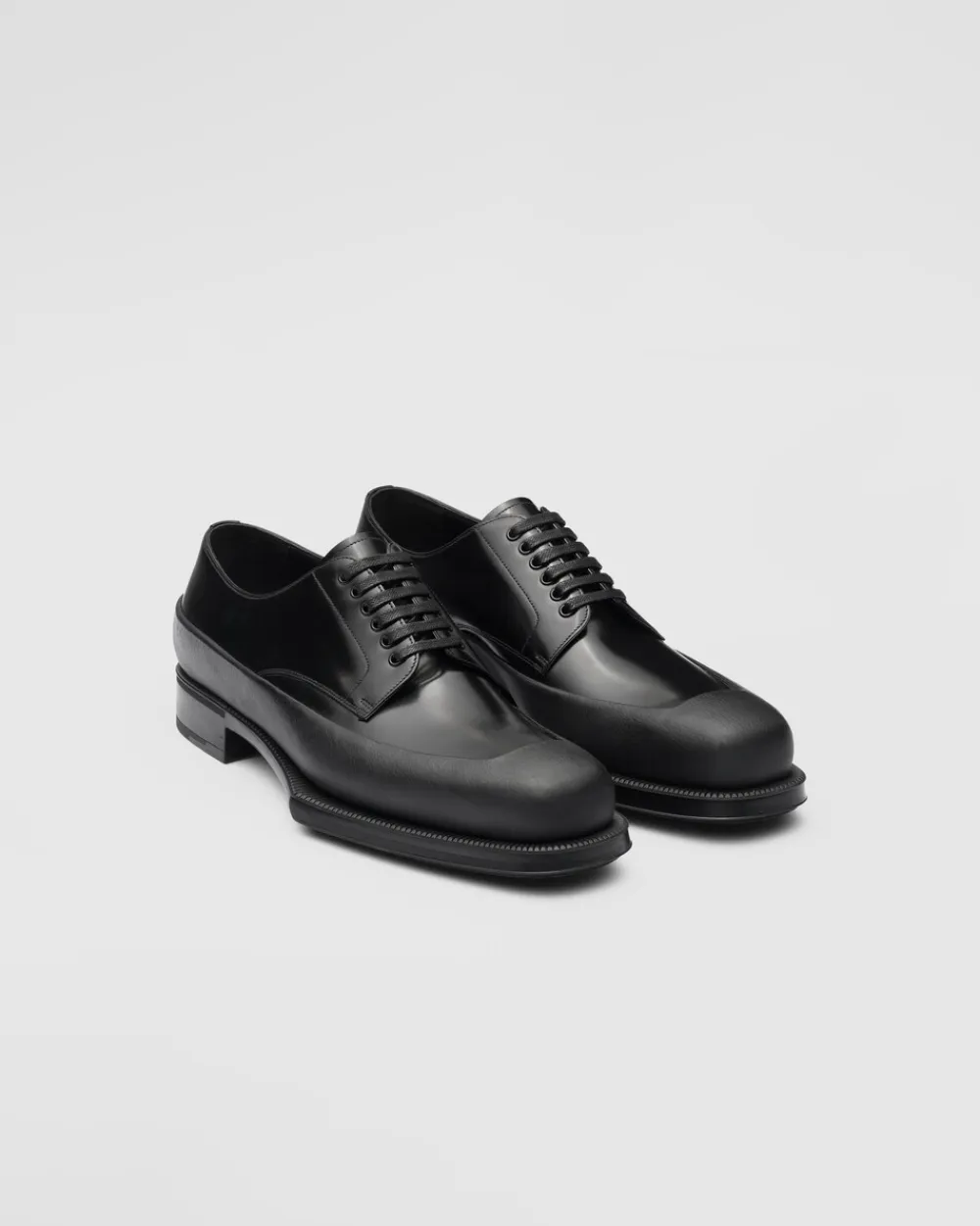 Hombre Prada ZAPATOS CON CORDONES^Zapatos Derby De Piel Cepillada
