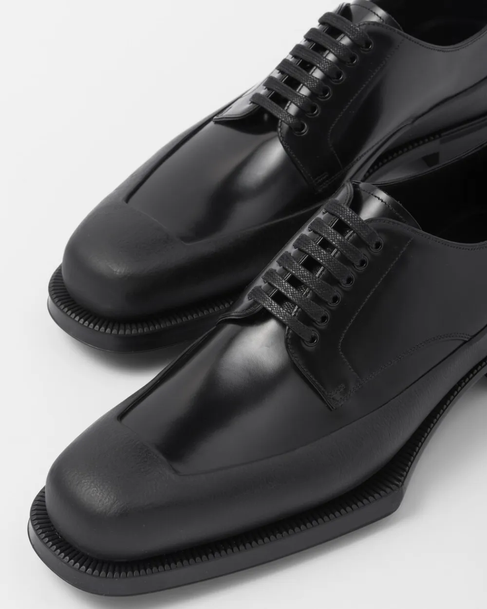 Hombre Prada ZAPATOS CON CORDONES^Zapatos Derby De Piel Cepillada