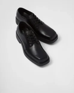 Hombre Prada ZAPATOS CON CORDONES^Zapatos Derby De Piel Cepillada