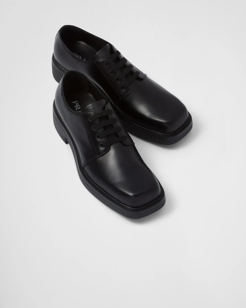 Hombre Prada ZAPATOS CON CORDONES^Zapatos Derby De Piel Cepillada