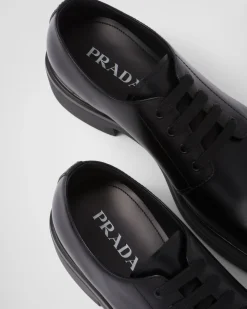 Hombre Prada ZAPATOS CON CORDONES^Zapatos Derby De Piel Cepillada