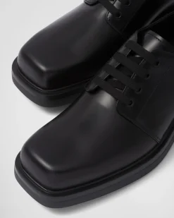 Hombre Prada ZAPATOS CON CORDONES^Zapatos Derby De Piel Cepillada