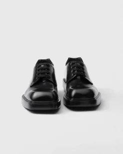 Hombre Prada ZAPATOS CON CORDONES^Zapatos Derby De Piel Cepillada
