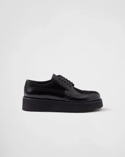 Mujer Prada ZAPATOS CON CORDONES^Zapatos Derby En Piel Cepillada