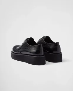 Mujer Prada ZAPATOS CON CORDONES^Zapatos Derby En Piel Cepillada